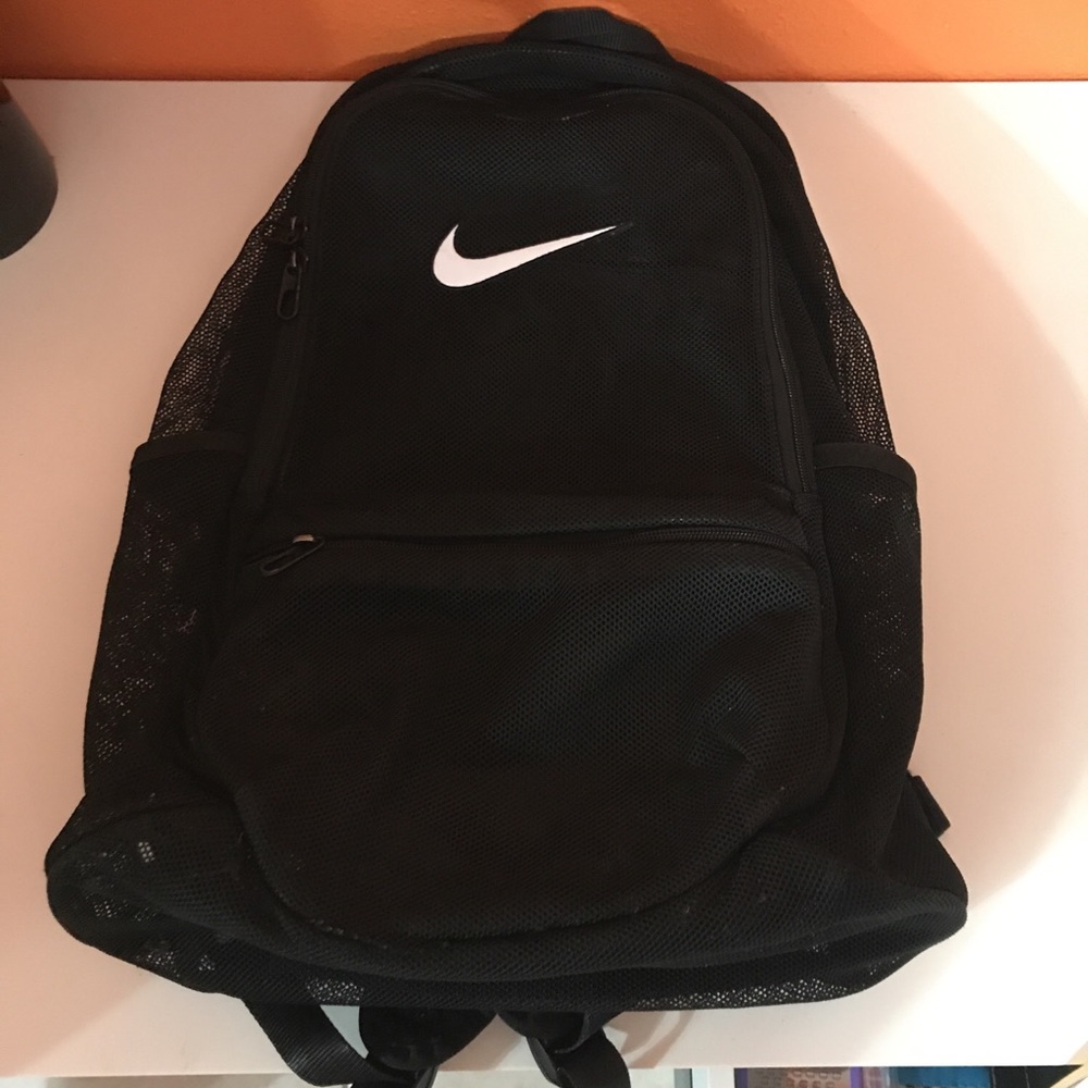 Nike Mesh Backpack-Black